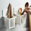 Soporte Sencillo para Palillos Estuche para Palillos Vajilla de Cocina Caja de Almacenamiento para Cucharas Cesta para Palillos Estante de Almacenamiento para el Hogar Bandeja Cubo para Palillos con Drenaje