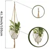 Bolsa de Red para Maceta de Cuerda de Cáñamo, Cesta Colgante Tejida Creativa para Plantas para Paisajismo de Jardín, Vegetación de Balcón