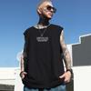 Camiseta sin mangas europea y americana para hombre de verano delgada talla grande holgada baloncesto moderna ins chaleco deportivo para exterior chaleco de manga corta