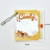 Bolsa de Muñeca con Cremallera de Caramelo Bolsa de Almacenamiento para Insignias Bolsa Colgante a Prueba de Polvo Estuche de Almacenamiento de PVC para Juguetes