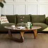 Mesa de café moderna de madera maciza para salas de estar pequeñas, estilo Ins moderno, mesa creativa simple para mirador