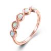 Una generación de accesorios transfronterizos de moda para mujeres y hombres con cinco anillos Aobao blancos con giro europeo y americano