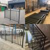 Barandilla de Balcón Personalizada para Exteriores Ingeniería Inmobiliaria Barandilla de Hierro Forjado Barandilla de Ventana de Acero Galvanizado Barandilla de Acero Galvanizado Ensamblada