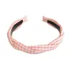 Diadema Estrecha de Cuadros Coreanos con Trenzado y Dientes, Diadema Antideslizante de Corona Alta, Pasador para el Cabello de Uso Exterior, Accesorio para el Cabello Femenino