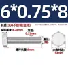 Tornillo Hexagonal Exterior de Rosca Fina Acero Inoxidable 304 Perno M6M8M10M12M14M16M18M20*1/1.25/1.5