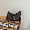 Bolso de hombro cruzado de cuero suave estilo coreano de nicho casual para mujer, bolso tote de gran capacidad, bolso cruzado de moda para el día a día