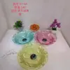 Nova Fruteira de Cristal Colorida, Louça Doméstica Resistente a Quedas, Fruteira Criativa, Bandeja de Armazenamento Redonda Transparente para Preguiçosos e Animais