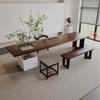 Nova mesa de chá estilo chinês e cadeira combinação de madeira maciça grande placa moderna Kung Fu mesa de chá Business Tea Table Office Zen Tea Room