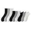 Calcetines Cortos para Hombre, Calcetines de Algodón, Calcetines Negros, Blancos y Grises de Media Caña Absorbentes de Sudor para Hombre, Calcetines Largos Deportivos para Niño, Calcetines Blancos Delgados