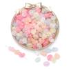 Cuentas acrílicas de palomitas de maíz con forma de corazón grueso de AliExpress, cuentas agrietadas, accesorios para pulseras y pendientes hechos a mano.