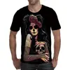 Uma geração de demônio de caveira Firefly 3D impressa T-shirt tridimensional engraçada de horror de manga curta folgada roupas de estudante