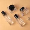 Nuevo en stock Bomba dispensadora de loción de esencia de prensado simple transparente Productos cosméticos para el cuidado de la piel Botella vacía dividida Material de botella de vidrio