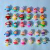 Chaveiro Egg Party Sanrio Desenho Animado Boneca Criativa Casal Fofo Pingente de Chaveiro de Carro Pequeno Presente