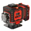 Nível a Laser Infravermelho 12 Linhas Exterior Luz Forte Alta Precisão Luz Verde Ferramenta de Nivelamento Automático