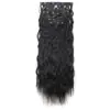 Peruca para Mulheres para Comércio Exterior Europeu e Americano, Conjunto de 6 Peças, Cabelo Longo Cacheado Afro, 16 Presilhas, Extensões de Cabelo, Peças de Reposição de Cabelo Fábrica