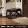 Banqueta para Cambiar Zapatos para Entrada de Casa, Gabinete de Zapatos de Madera Maciza de Lujo Ligero con Asiento, Almacenamiento Integrado para Pasillos Estrechos