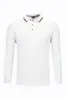 Otoño e invierno 2022 camisa polo de negocios con cuello de color teñido en hilo de 220g ropa de trabajo de alta gama ropa para grupo LOGOTIPO impreso