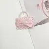Bolsa con Adorno de Encaje Dulce Accesorios para Manualidades Accesorios DIY Lazo de Perlas Bolso de Mano Zapato Sombrero Calcetines Funda de Teléfono Decoración