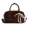 Bolso de Mano para Mujer 2026 Nuevo de Moda con Textura de Perla, Bolso Cruzado al Hombro tipo Boston Almohada