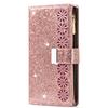 Adequado para Samsung A71 A51 glitter laser carving Hollow zíper telefone caso Samsung A41 cordão flip capa protetora