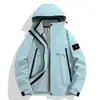 Jaqueta Zhuque Vermelha Outono/Inverno Nova Três em Um para Casais, Estilo Montanha à Prova de Frio Conjunto de Duas Peças para Outdoor, Tendência 6518