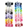 F10 Diadema de lazo de cola de milano para niños europeos y americanos, diadema de punto, banda de costilla en V, accesorios para diadema de bebé