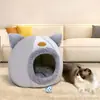 Cama para Gato em Estoque, Casa Quente e Espessa para Gatos, Casa Cama Fechada, Cama para Cachorro Estilo Villa, Tapete de Dormir Quente de Inverno para Animais de Estimação