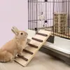 Oso Dorado Juguete Evitar Trepar Paisajismo Puente de Arco de Madera Mascota Pequeña Puente de Tabla Única Conejo Hámster Chinchilla Escaleras