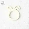Conejo de Dibujos Animados Pintado de Colores Hebilla de Resorte Anillo Abierto Colgante Accesorios para Joyería DIY Colgante para Llavero Bolsa