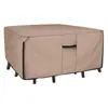 Funda para Muebles de Patio Amazon Funda Cuadrada para Mesa y Sillas a Prueba de Polvo e Hidrófuga Funda Universal para Muebles de Exterior