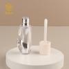 Tubo de esmalte labial transparente irregular direto da fábrica, brilho labial, óleo labial, plástico, parede espessa, embalagem sub-engarrafada, tubo vazio