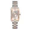 Reloj de Mujer Baopele para Transmisión en Vivo de Tiktok, Superventas, de Dos Manecillas, Incrustado con Diamantes a la Mitad, Banda de Acero de Lujo Ligero de Moda, Nicho, Impermeable