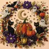 Kit DIY Pintura com Diamantes 5D Halloween Fantasma da Amazônia Pintura com Diamantes de Abóbora Fantasma Decoração de Casa Feita à Mão