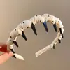 Faixa de cabelo antiderrapante com dentes estilo francês para mulheres, adequada para maquiagem e lavar o rosto, uso diário, presilha alta para cabelo, acessório de cabelo