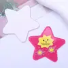 Parche Estilo Ins de Dibujos Animados Lindo con Estampado de Estrella de Cinco Puntas Accesorios para Pasadores de Pelo de Acrílico DIY Material para Colgante de Collar Infantil