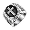 Anillo de calavera de hip-hop europeo y americano para hombre, estilo ins, nicho, retro, anillo de calavera de serpiente, joyería de comercio exterior al por mayor