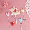 Día del Niño Decoración Feliz Pastel Pegamento Suave Helado Niños y Niñas Cumpleaños Abrazo Cubeta Copa de Ensueño Plug-in de Oso