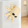 Pulpo Pequeño de Ojos Grandes Impreso en 3D Modelo Animal Articulado Móvil Manualidades Imán para Refrigerador Juguete Creativo Adornos