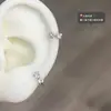 Aretes tipo Ear Cuff de Circonia con Forma de Lazo para Mujer 2026 Nuevo Estilo Nicho Diseño de Alta Gama Modernos Dulces Pendientes Estudiante