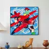Pintura Decorativa Floral Colorida para Entrada Pintura de Pared para Dormitorio con Dopamina Pintura de Fondo para Hotel y Casa de Huéspedes Pintura Personalizada de Piso a Techo para Sala de Estar