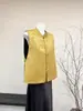 Nuevo Chaleco Reversible Jacquard Bordado Exquisito Estilo Chino Mariposa Otoño 2025 Nuevo Cuello Alto Chaleco de Lujo