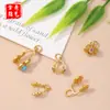 Broche de Cierre para Colgante Dorado de Larga Duración, Hebilla de Seguridad, Cierre para Collar Hecho a Mano DIY, Forma de Corazón, Festival Chino, En Stock