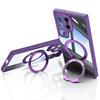 Funda con soporte giratorio y protección magnética para Samsung Galaxy S25edge S23Uitra/S24FE