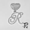 Nuevo aleación hipster 26 letras inglesas diamante colgante de amor diseño original cadena cubana estilo hip hop transfronterizo