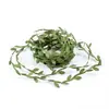 Cuerda de Cáñamo con Hoja de Color Cuerda de Cera de Hoja Cuerda de Vid de Hoja Verde Hecha a Mano DIY Decoración Envoltura de Jarrón Material de Tejido