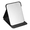 Espejo Plegable Redondo de PVC para Mesa Transfronterizo Portátil Simple Espejo de Maquillaje Espejo de Maquillaje Plegable Portátil para Dormitorio
