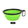 Tigela Dobrável de Silicone para Cães e Gatos Tamanho Grande Tamanho Pequeno Bacia Dobrável para Água Potável Portátil ao Ar Livre Água Potável para Camping Comida para Gatos