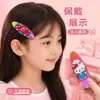 Pinza para el pelo de gato de dibujos animados con lazo, ovalada, pinza lateral, pinza para flequillo de frente de niña linda, accesorio para el pelo