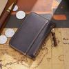 Amazon Aliexpress Popular Retro Cuero Genuino Monedero para Monedas Billetera para Hombre y Mujer Cuero Vacuno Mini Monedero Bolso de Mujer Pequeño Tarjetero