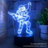 Lámpara de noche 3D transfronteriza con astronauta, serie táctil, control remoto colorido, 16 colores, lámpara de noche USB